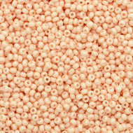 Size 10 Seed Beads - Solgel Chalk Pale Orange (O14)