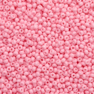 Size 10 Seed Beads - Solgel Chalk Pastel Pink (PK24)