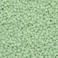 Size 10 Seed Beads - Chalk Solgel Mint Green  (G32)