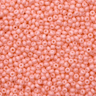 Size 10 Seed Beads - Solgel Chalk Coral Pink