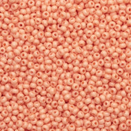 Size 10 Seed Beads - Solgel Chalk Orange (O11)