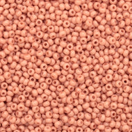 Size 10 Seed Beads - Solgel Chalk Dark Orange (O16)