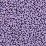 Size 10 Seed Beads - Solgel Chalk Lavender Petal (P33)