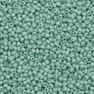 Size 10 Seed Beads - Solgel Chalk Dusty Mint Green  (G37)