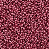 Size 10 Seed Beads - Metallic Red (R15)