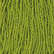 Size 13 Charlotte Beads - Opaque Olive (G13)