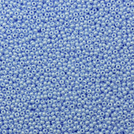 Size 10 Seed Beads - Opaque Luster Powder Blue Turquoise (B61)