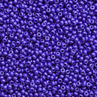 Size 10 Seed Beads - Opaque Luster Royal Blue (B62)