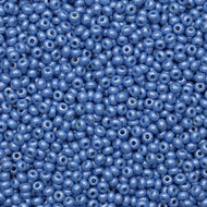 Size 10 Seed Beads - Opaque Luster Dark Turquoise (B63)