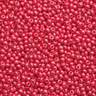 Size 10 Seed Beads - Luster Light Red (R18)