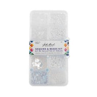 SEQUIN AND BEAD KIT - WHITE