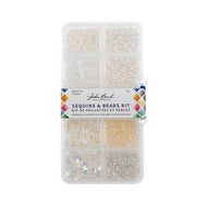 SEQUIN AND BEAD KIT - BEIGE