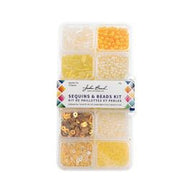 SEQUIN AND BEAD KIT - YELLOW