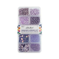 SEQUIN AND BEAD KIT - LIGHT PURPLE