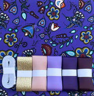 Jackie Traverse--OF06-GRAPE Ribbon Skirt Kit
