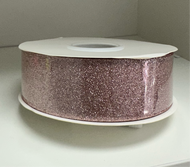 Dusty Pink Sparkle Ribbon (50 yard Roll)