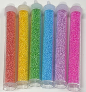 Size 10 Pale Colorlined Seed Bead Set