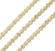 U1 - Gold with Crystal & Pearl