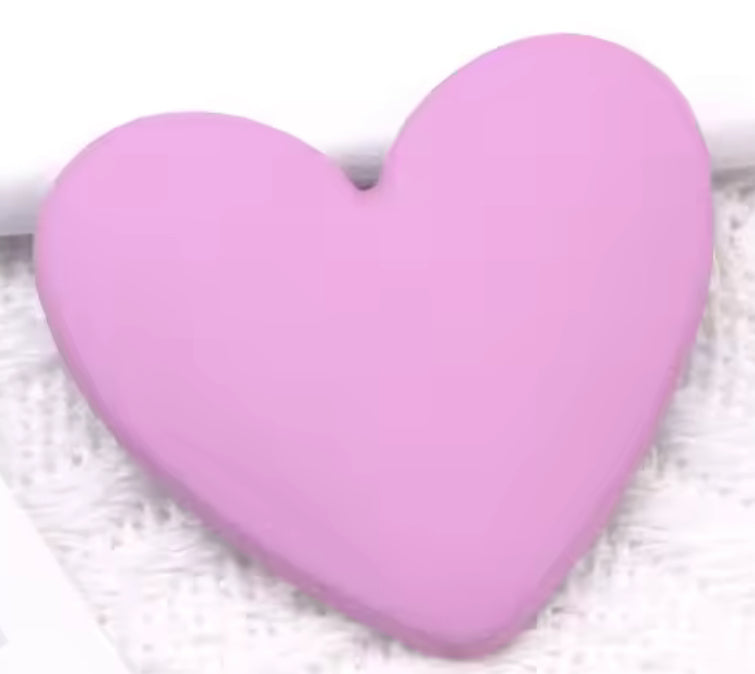 Baby Purple Matte Hearts