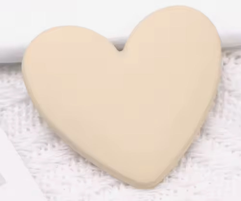 Light Cream Matte Hearts