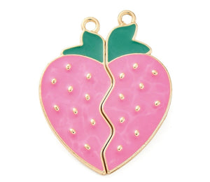 BFF Split Strawberry Charm strawberry
