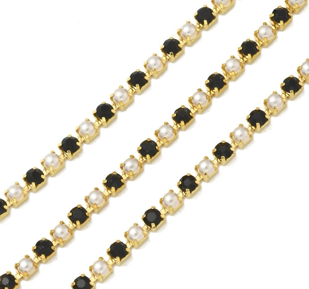 V1 - Gold with Black & Pearl