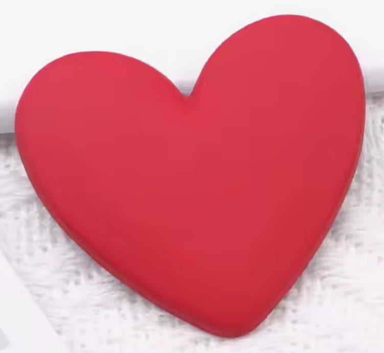 Red Matte Hearts