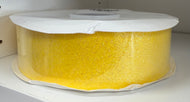 Yellow Sparkle Ribbon (50 yard Roll)