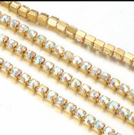 Y - Gold With AB Stone