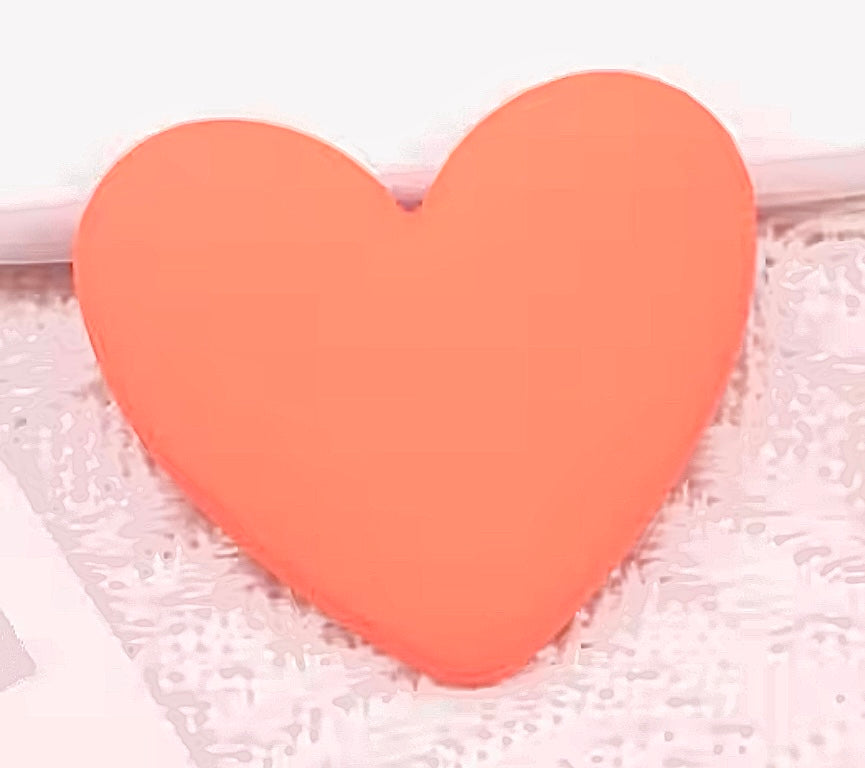 Orange Matte Heart