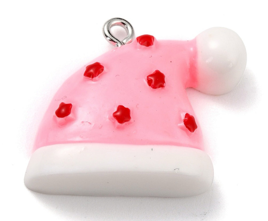 Resin Christmas Hat Pendant