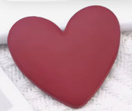 Burgandy Matte Hearts