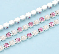 D1 - Silver with Light Pink and Pearl