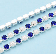 A1 - Silver with Medium Blue & Pearl