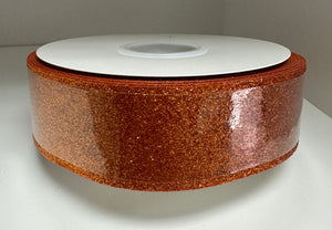 Orange Sparkle Ribbon (50 yard Roll)