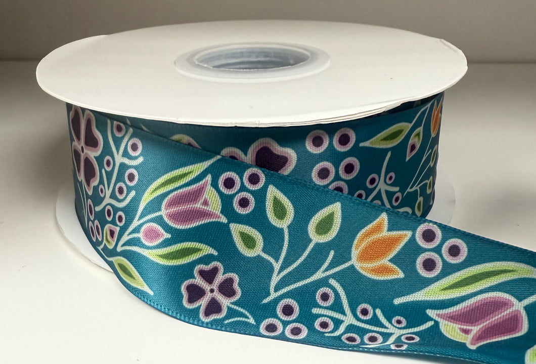 Renata M 1.5”  Fall Emerald Ribbon