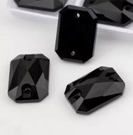 Emerald Cut Jet | 10x14mm