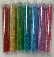 Size 10 Pale Colorlined Seed Bead Set