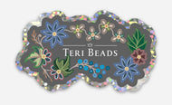 Teri Beads Glitter Sticker