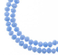 4x6mm Opaque Periwinkle Rondelle (37)