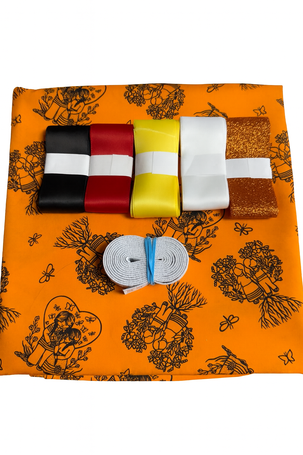 Ribbon Skirt Kit Orange (1) Jackie T