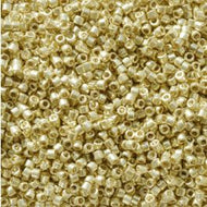Miyuki Delica 11/0 5.2g Vial Duracoat Galvanized Light Gold