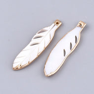 Gold rim feather