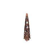Filigree Cone Antique Copper (1 pair) 8x28mm