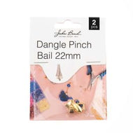 Dangle pinch bail 22m Gold 2pcs - 177
