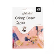 Crimp cover Bead Gold  20pcs - 197
