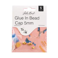 Glue in Bead Cap Gold 5 mm 5pcs  - 205*