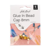 Glue in Bead Cap Gold 8 mm 5pcs  - 207*