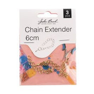 Chain Extender 6cm Gold 3pcs - 209