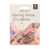 Earring Arrow 21 x 36 mm 8pcs - 216
